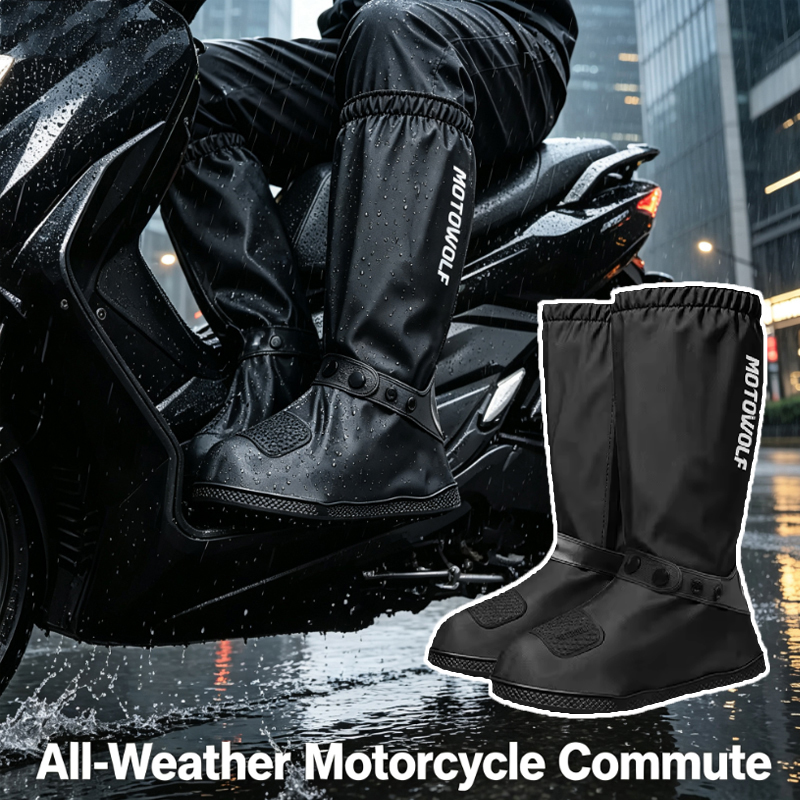 Cycling Commute Rain - Outdoor-Regenschutz für Schuhe, wiederverwendbar, für Motorrad,