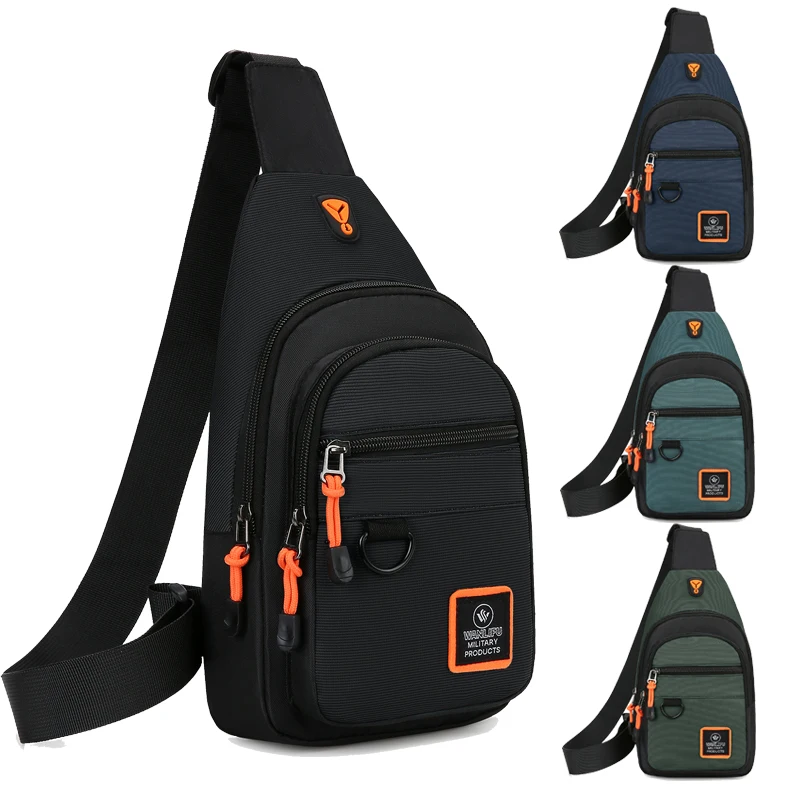 Cycling Commute Bag - NEUE Herren-Brusttasche, Freizeit-Outdoor-Wandertasche, Fahrradtasche, Wasserdichte Sport-Umhängetasche,