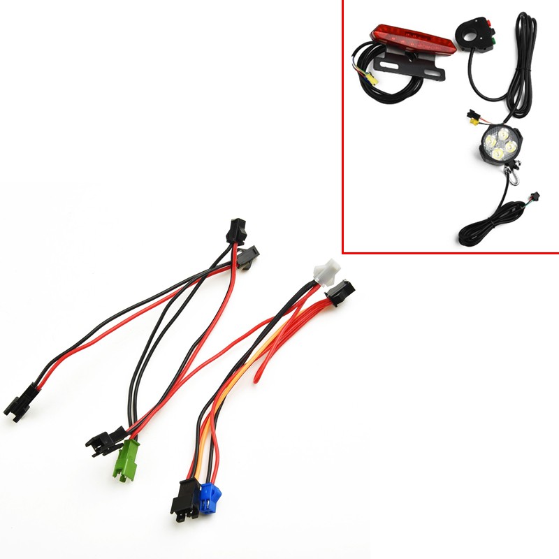 Bike Light Front Rear - 24-60V Elektro fahrrad Licht Verbindungs linie