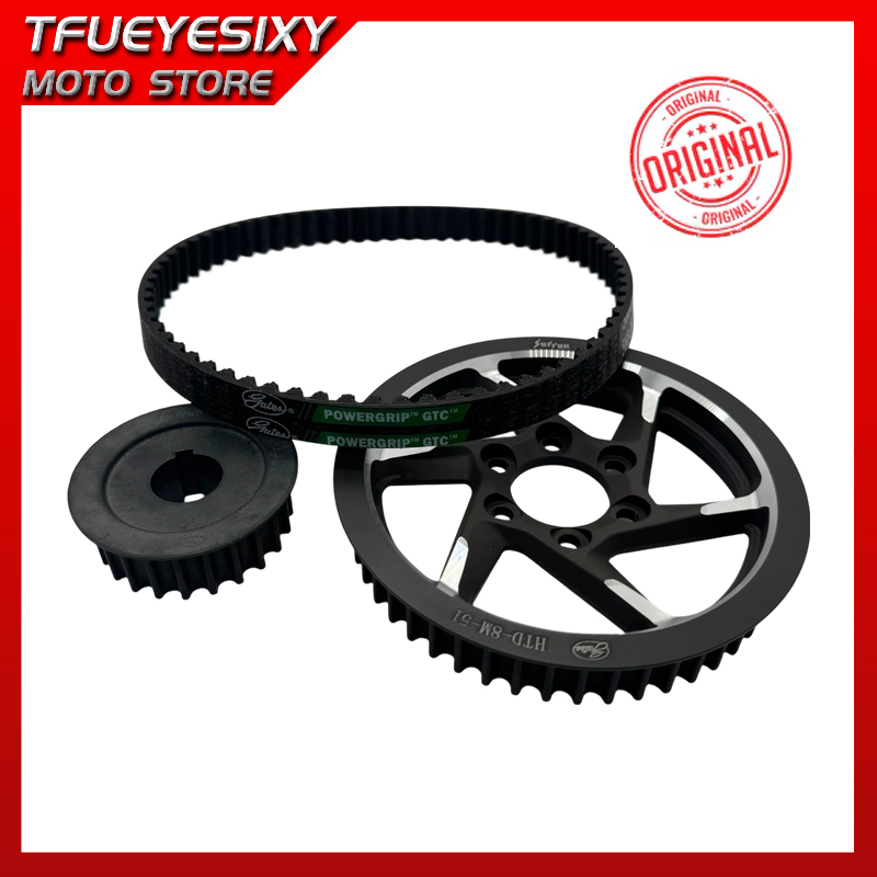 Bike Light Front Rear - TFUEYESIXY Original Surron Antriebsriemen & Vorderrad-Riemenscheibe