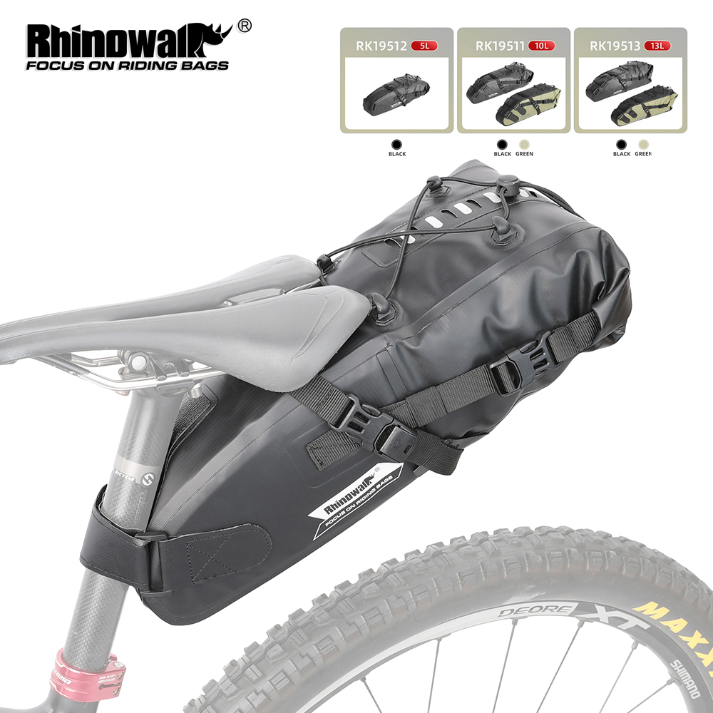 Cycling Commute Bag - Rhinowalk Fahrrad-Satteltasche, 5 l–13 l, wasserdicht,