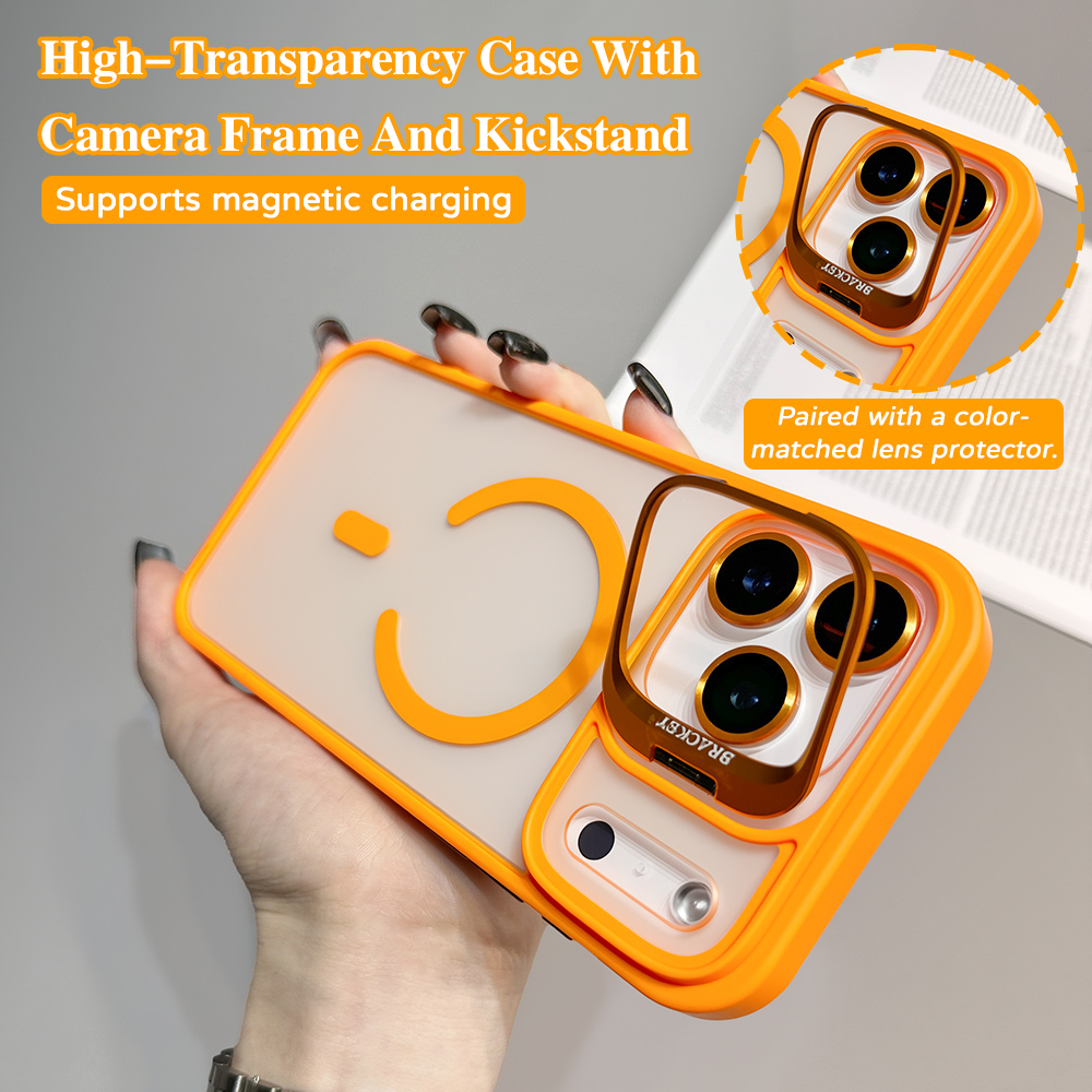 Kickstand Adjustable - Linsen-Kickstand Magnetische Handyhülle für Apple iPhone