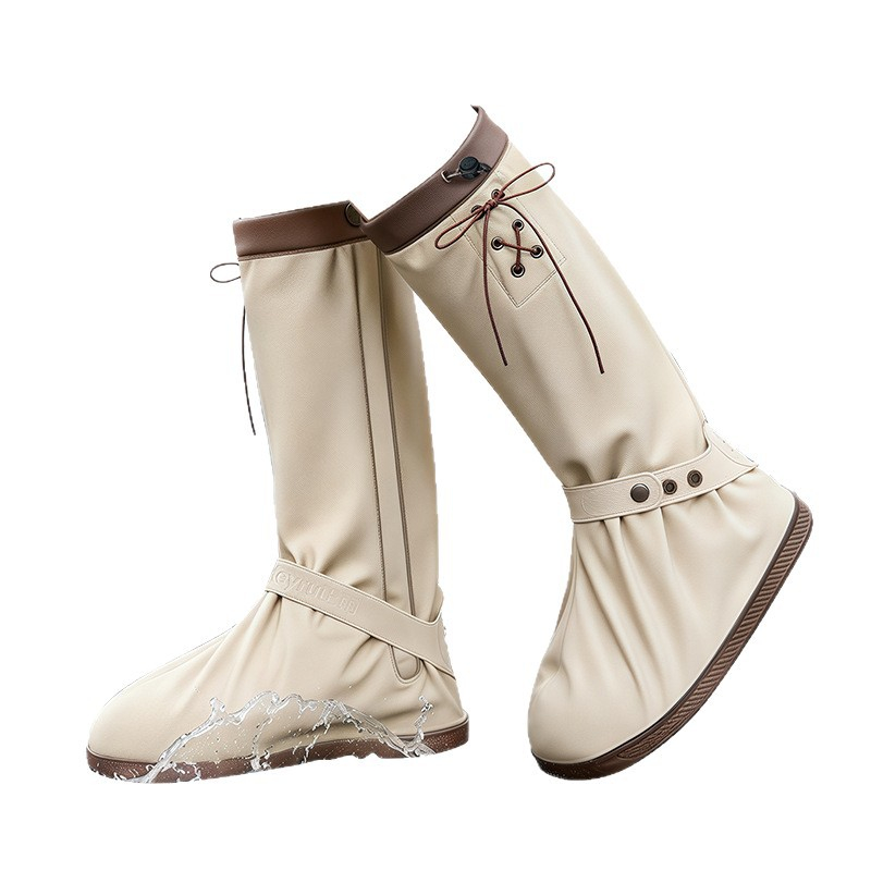 Cycling Commute Rain - Stilvolle Unisex-Regenüberschuhe mit Verstellbarer Manschette, Große