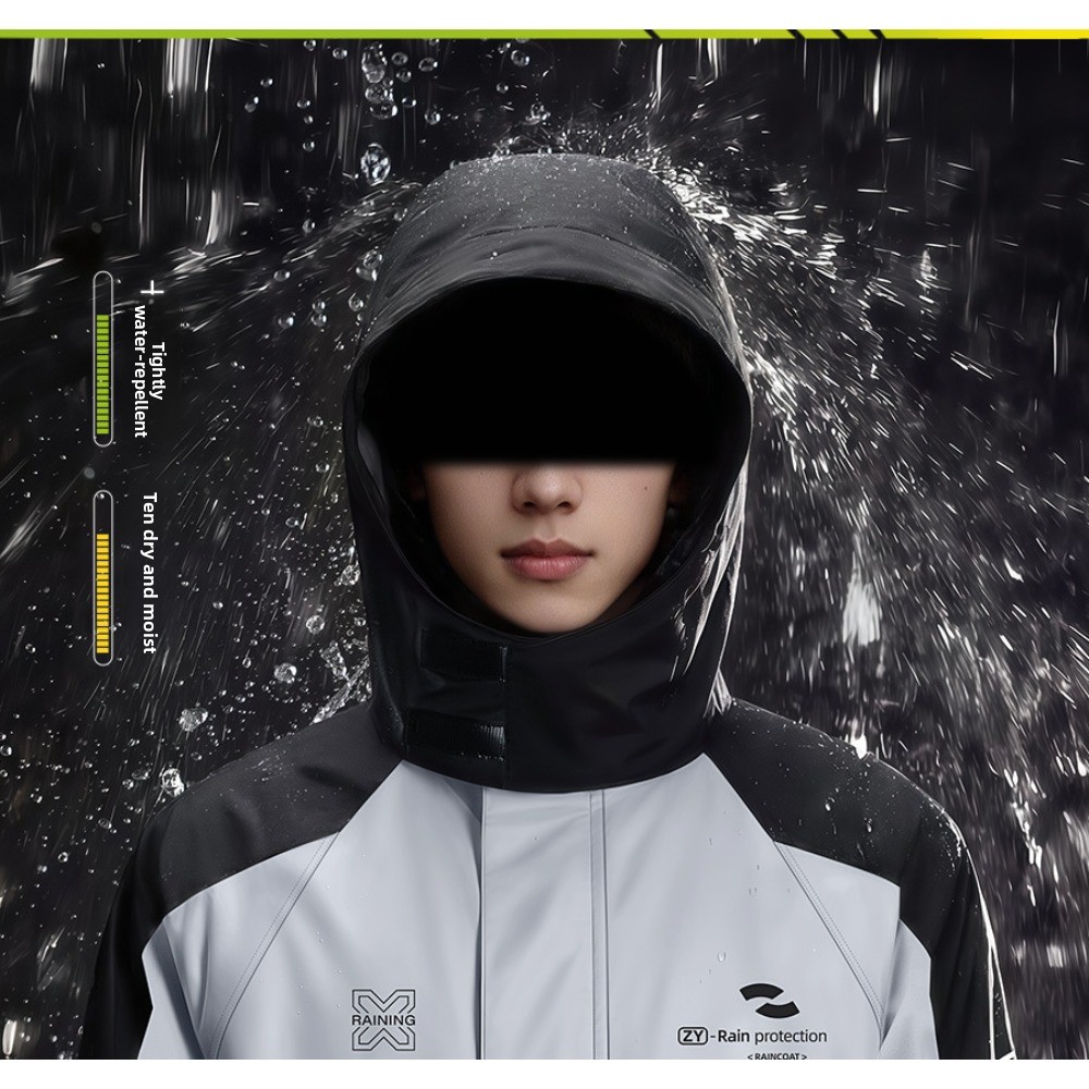 Zweiteiliger Motorrad-Regenanz – Cycling Commute Rain Bewertung und Preis